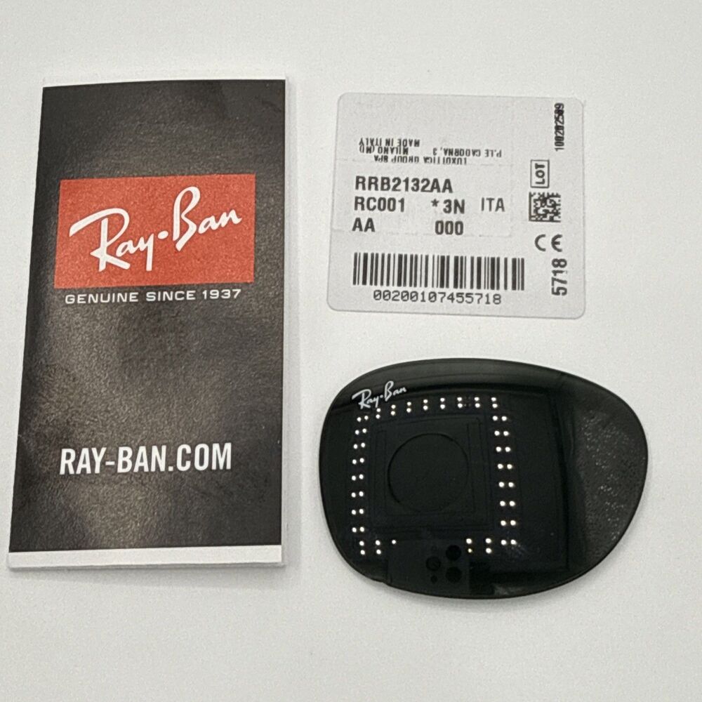 Ray Ban RB2132 Polarized Grey 001 Replacement RIGHT LENS ONLY 55mm *Has Chip* - Picture 6 of 10